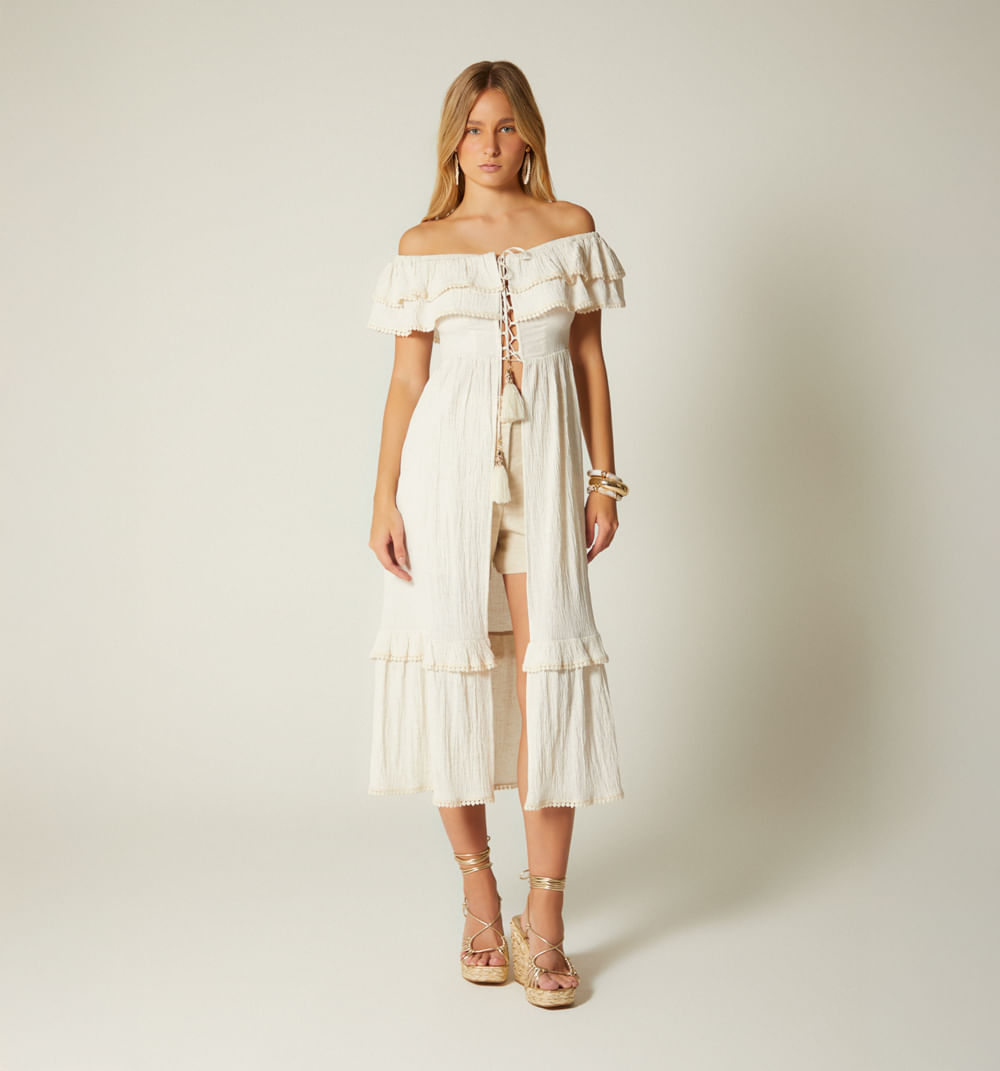 Maxi bluson escote bandeja