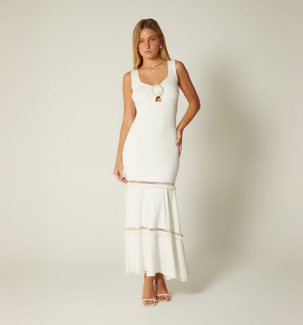 Vestido sisa largo