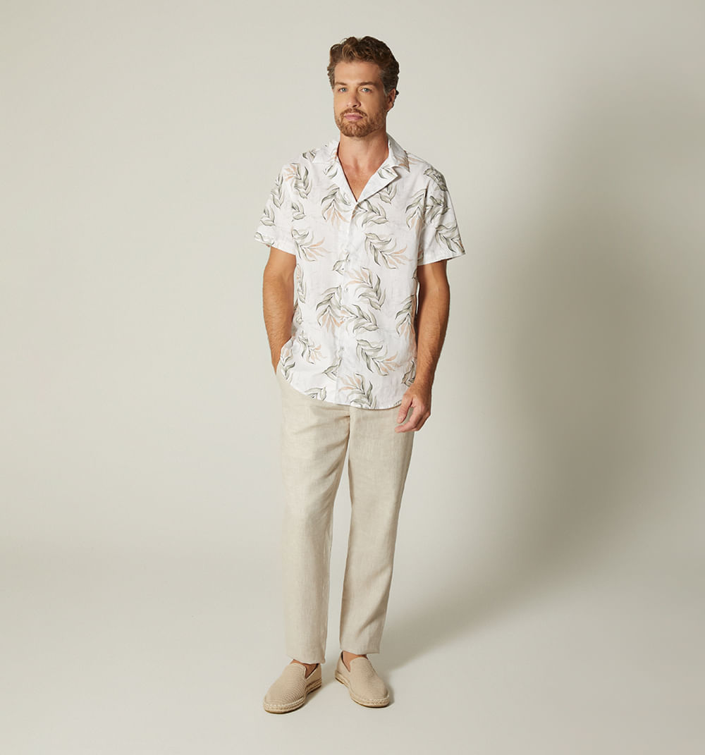 Camisa resort para hombre