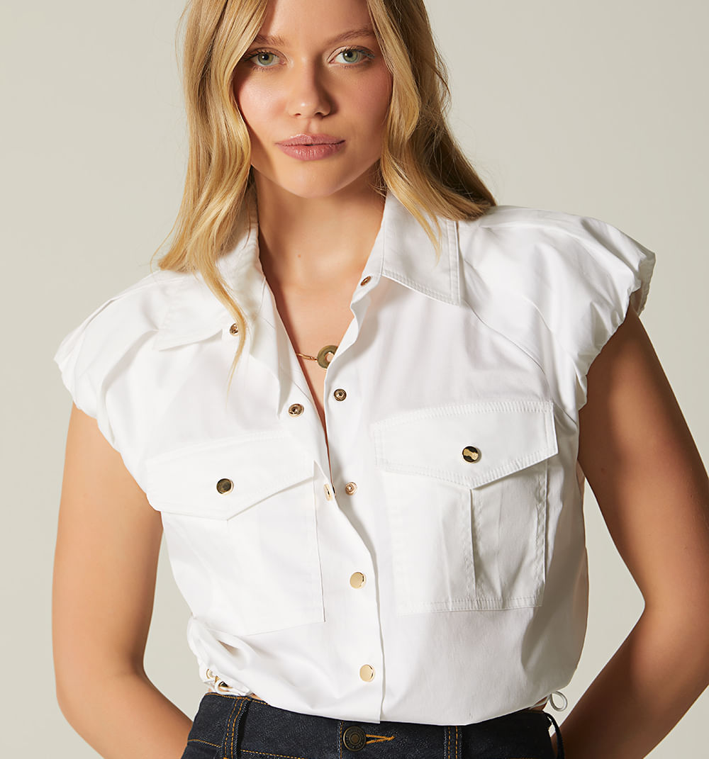 Camisera sisa hombros con volumen