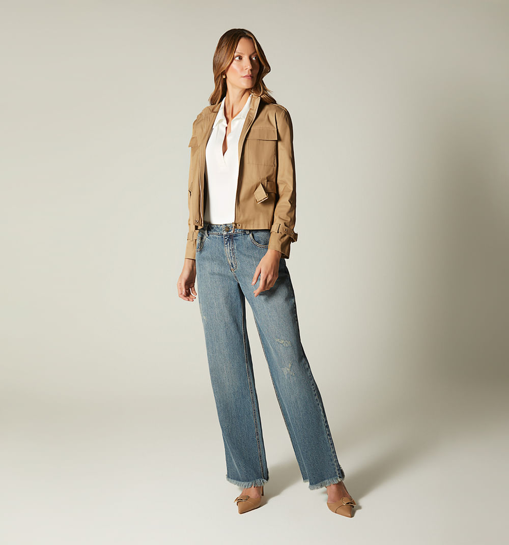 Chaqueta cargo lluvia