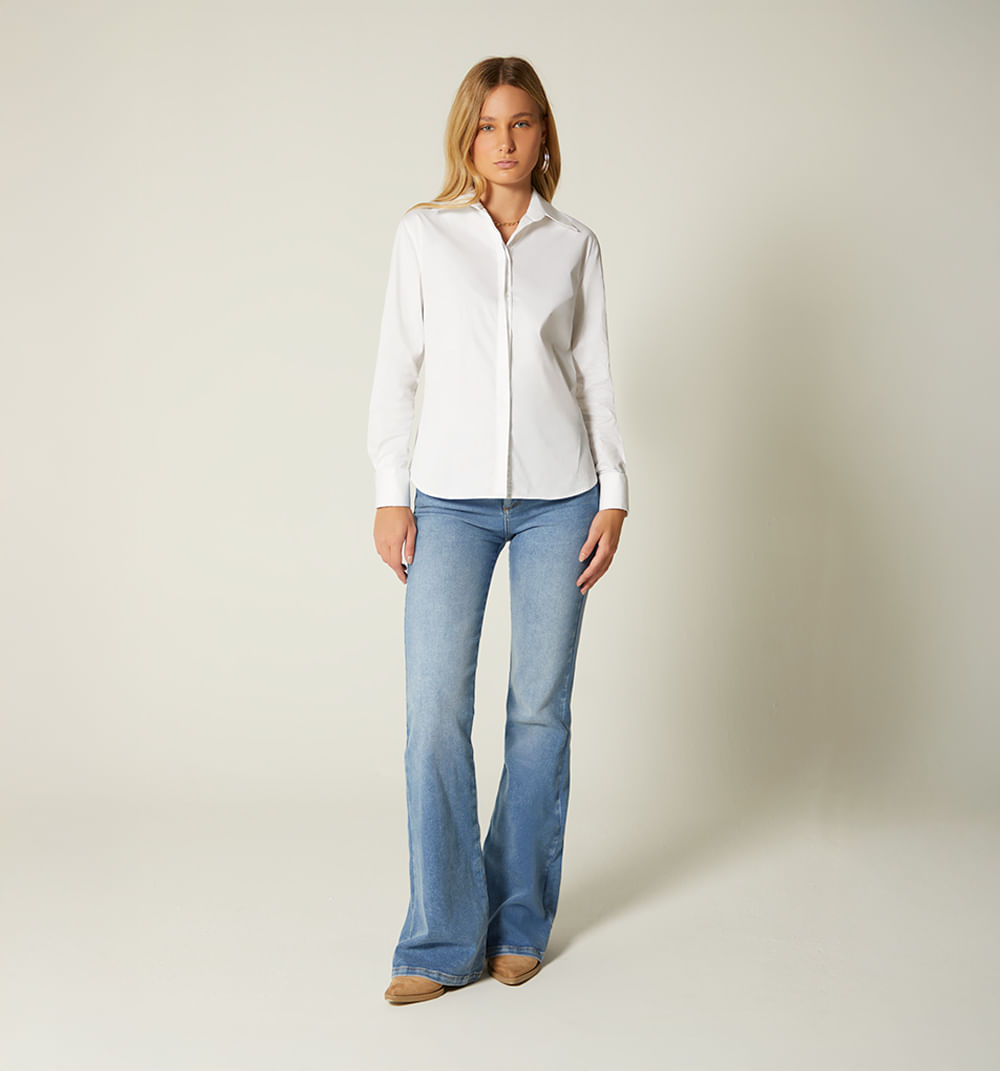Camisera manga larga puño con mancornas