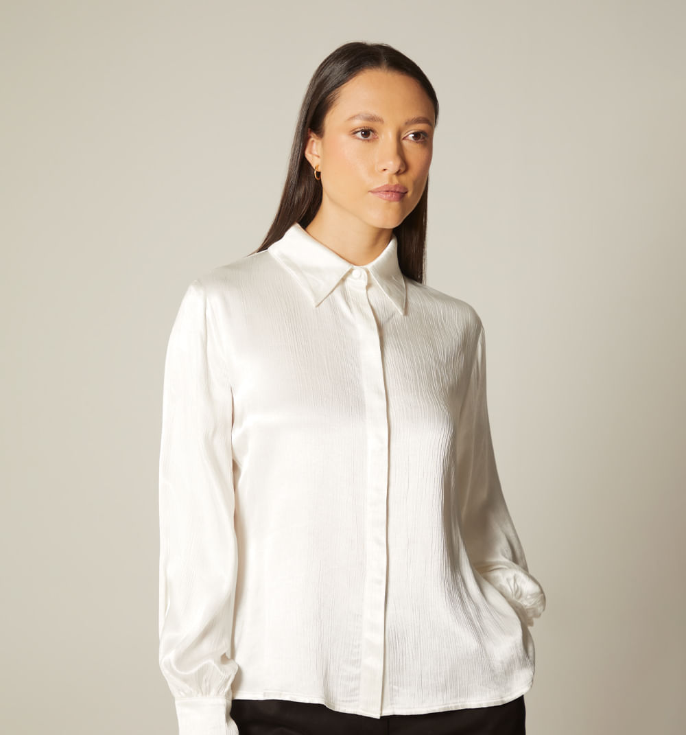 Blusa camisera manga larga