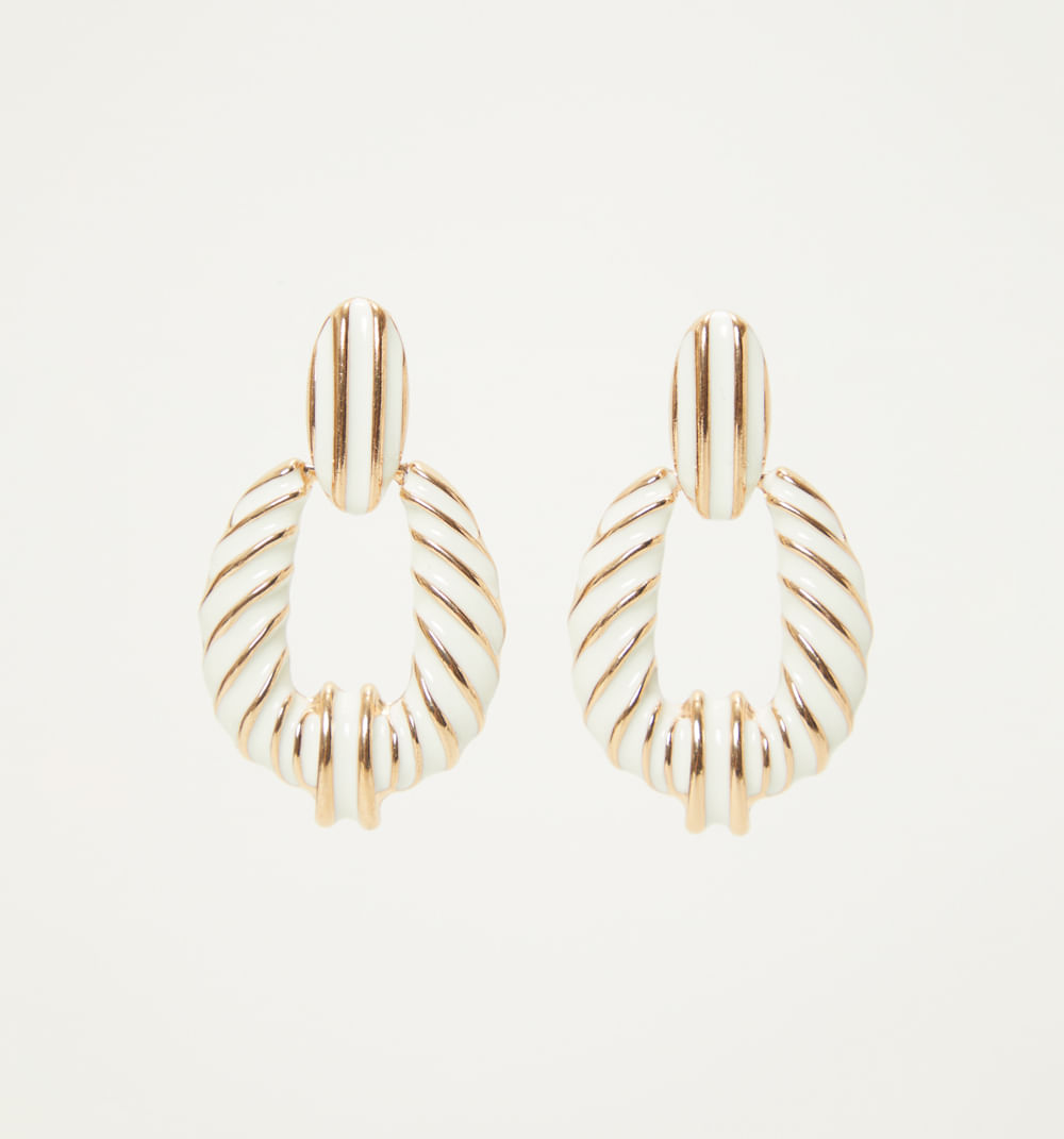 Aretes entorchados esmalte