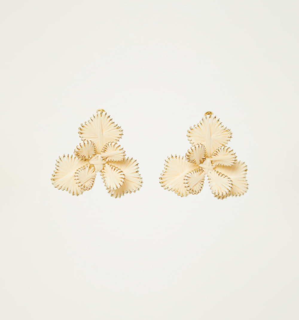 Aretes flores 3d con volumen