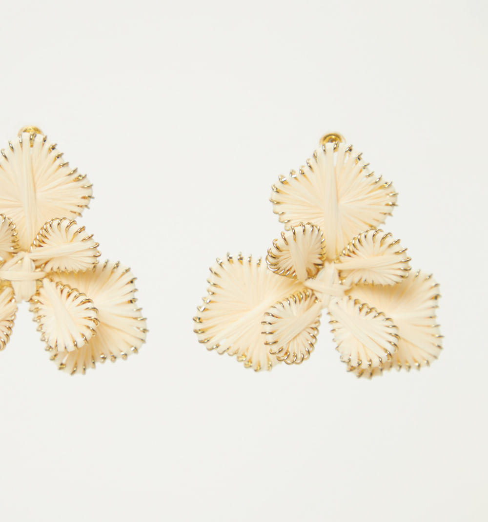 Aretes flores 3d con volumen