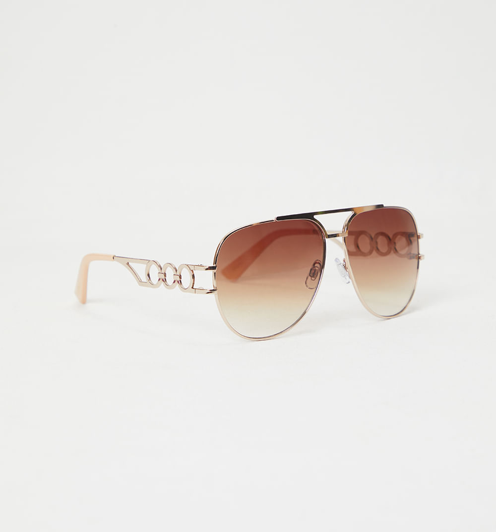 Gafas tipo aviador detalle lateral