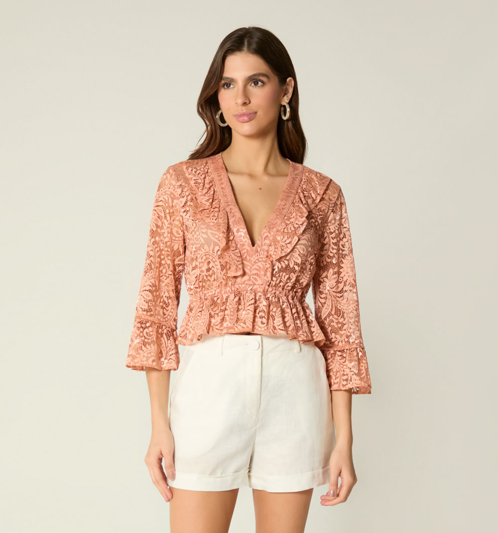 Blusa manga 3/4