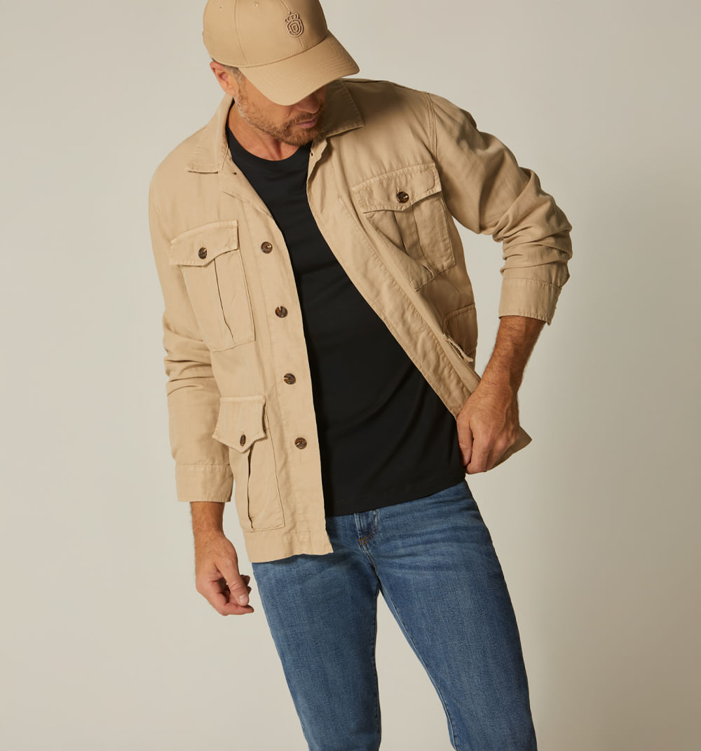 Sahariana para hombre