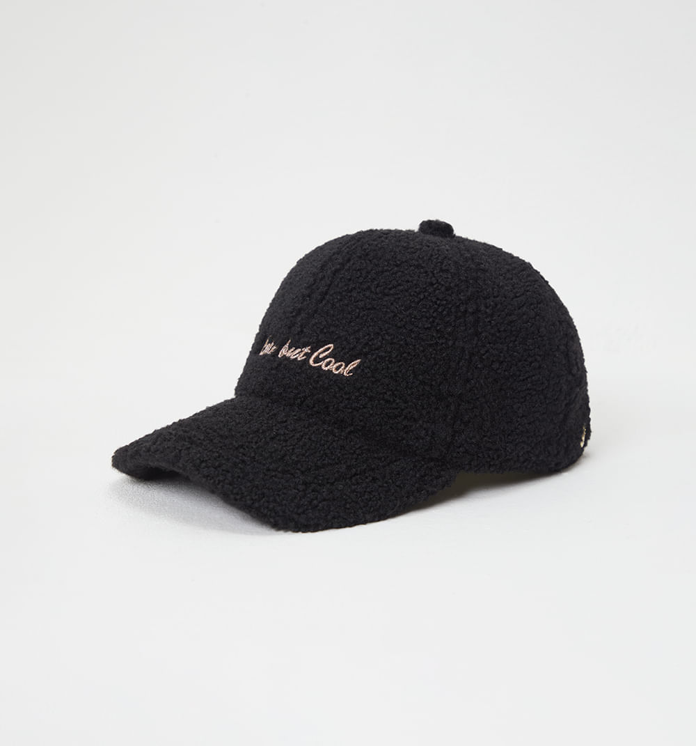 Gorra teddy con bordado lurex