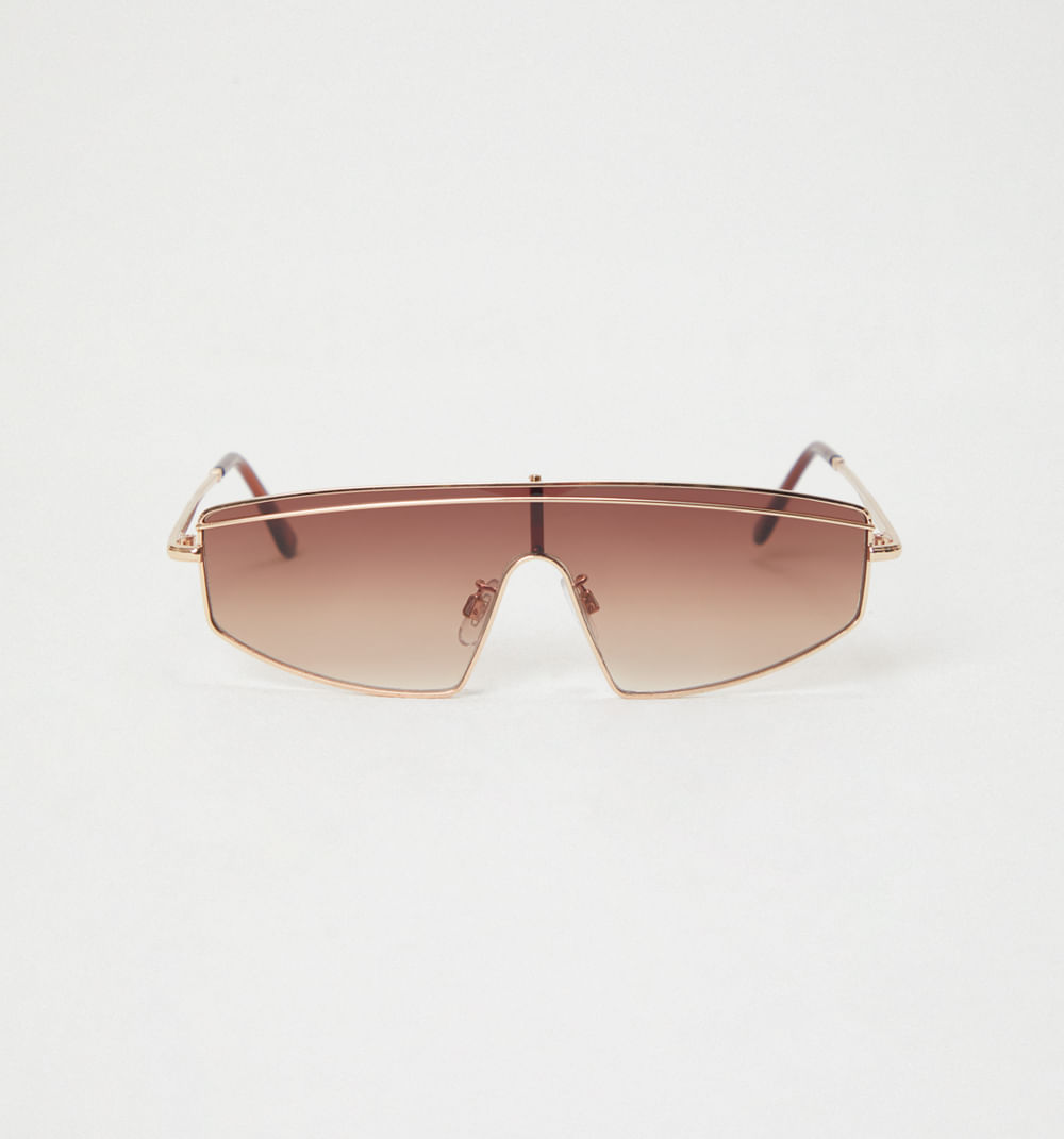 Gafas tipo visor marco metalico