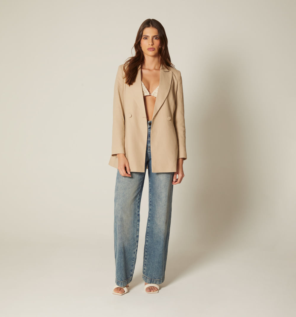 Blazer para mujer con correa