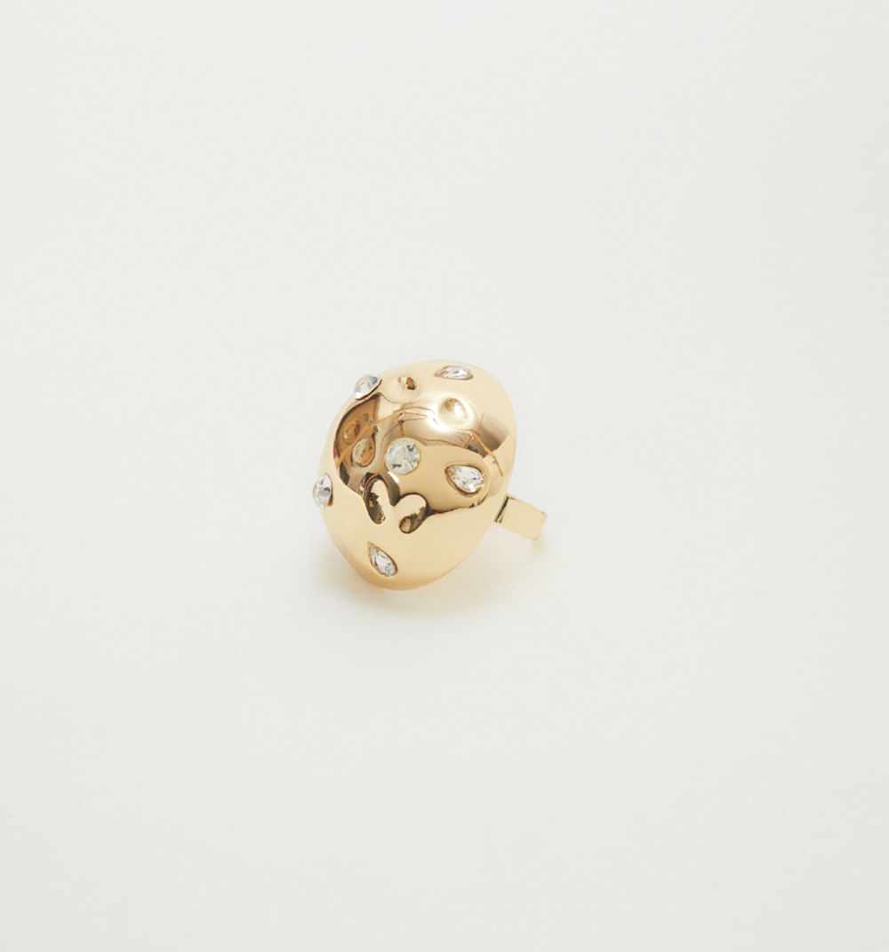 Anillo chunky cristales