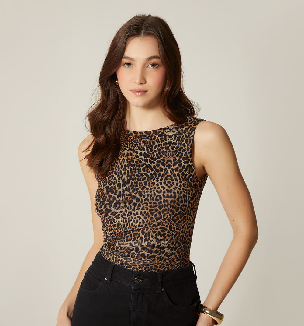 Body sisa escote espalda asimetrico