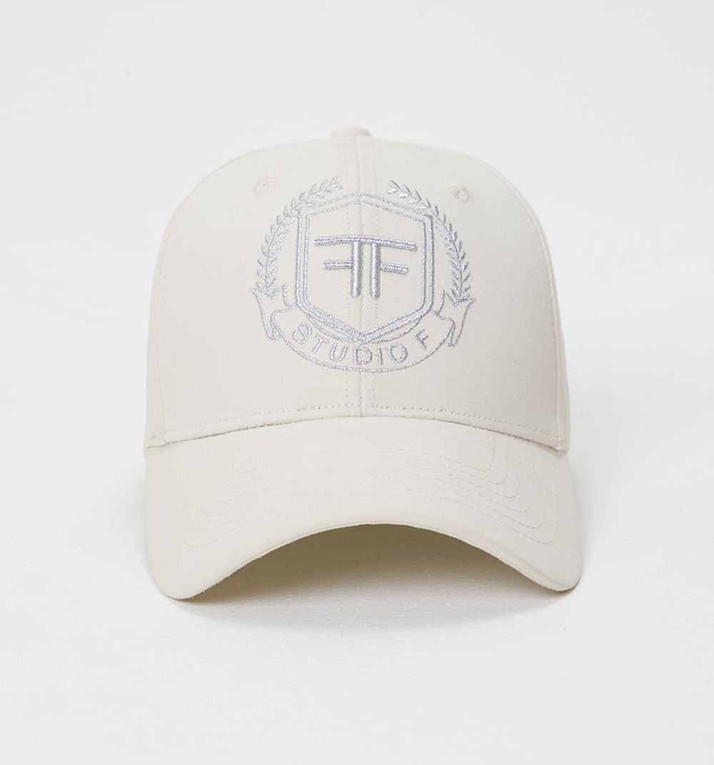 Gorra maxi bordado en lurex