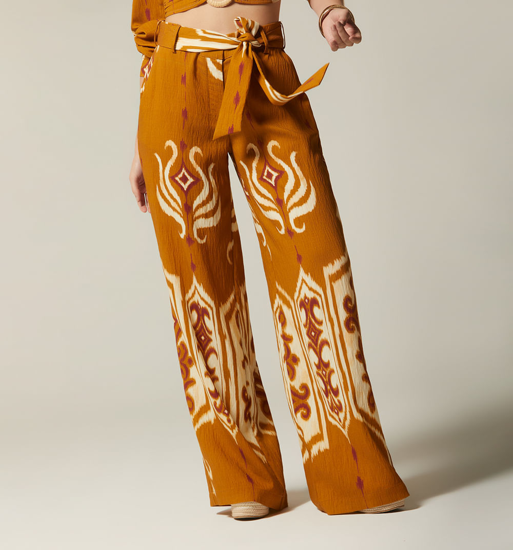 Pantalon palazo tiro alto