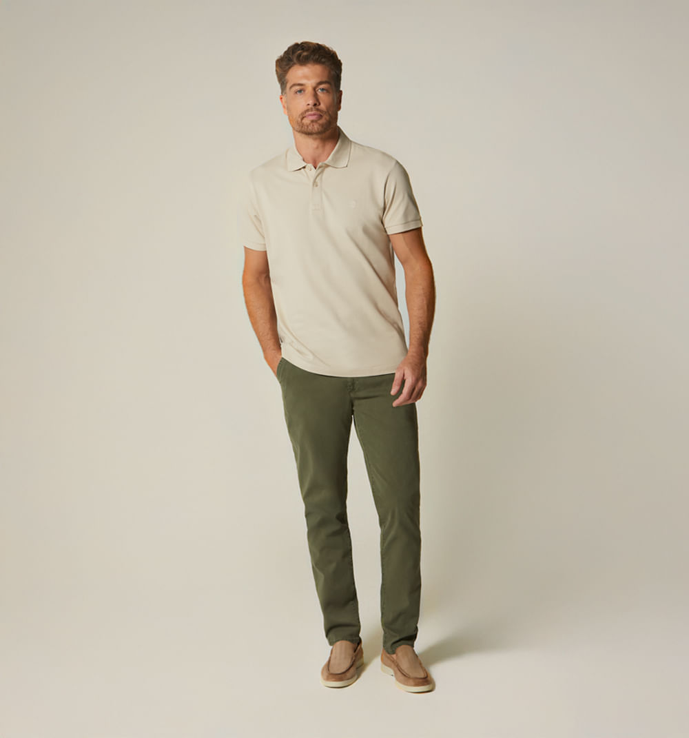 Pantalón para hombre con resorte en pretina