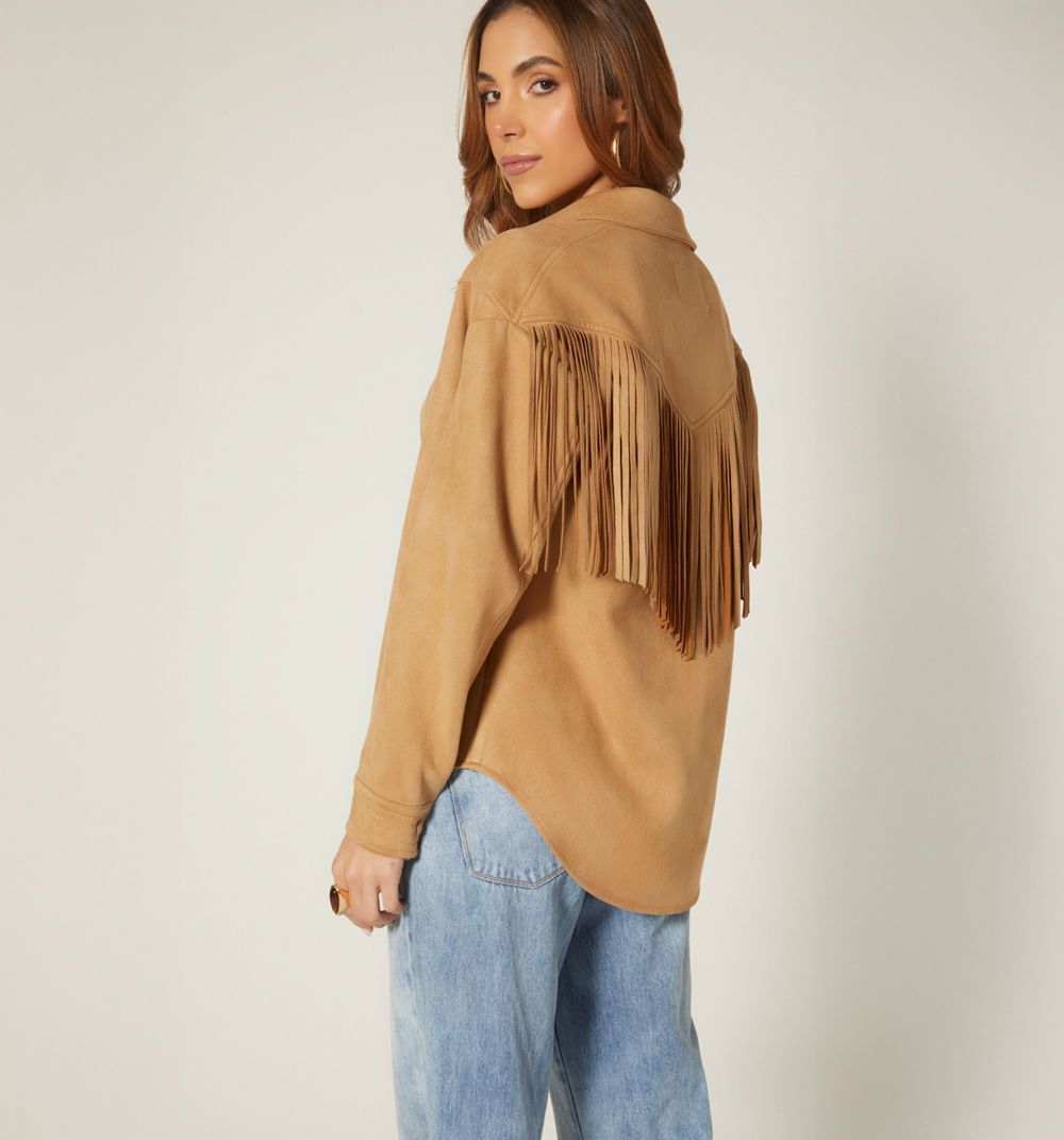 Sobrecamisa con flecos