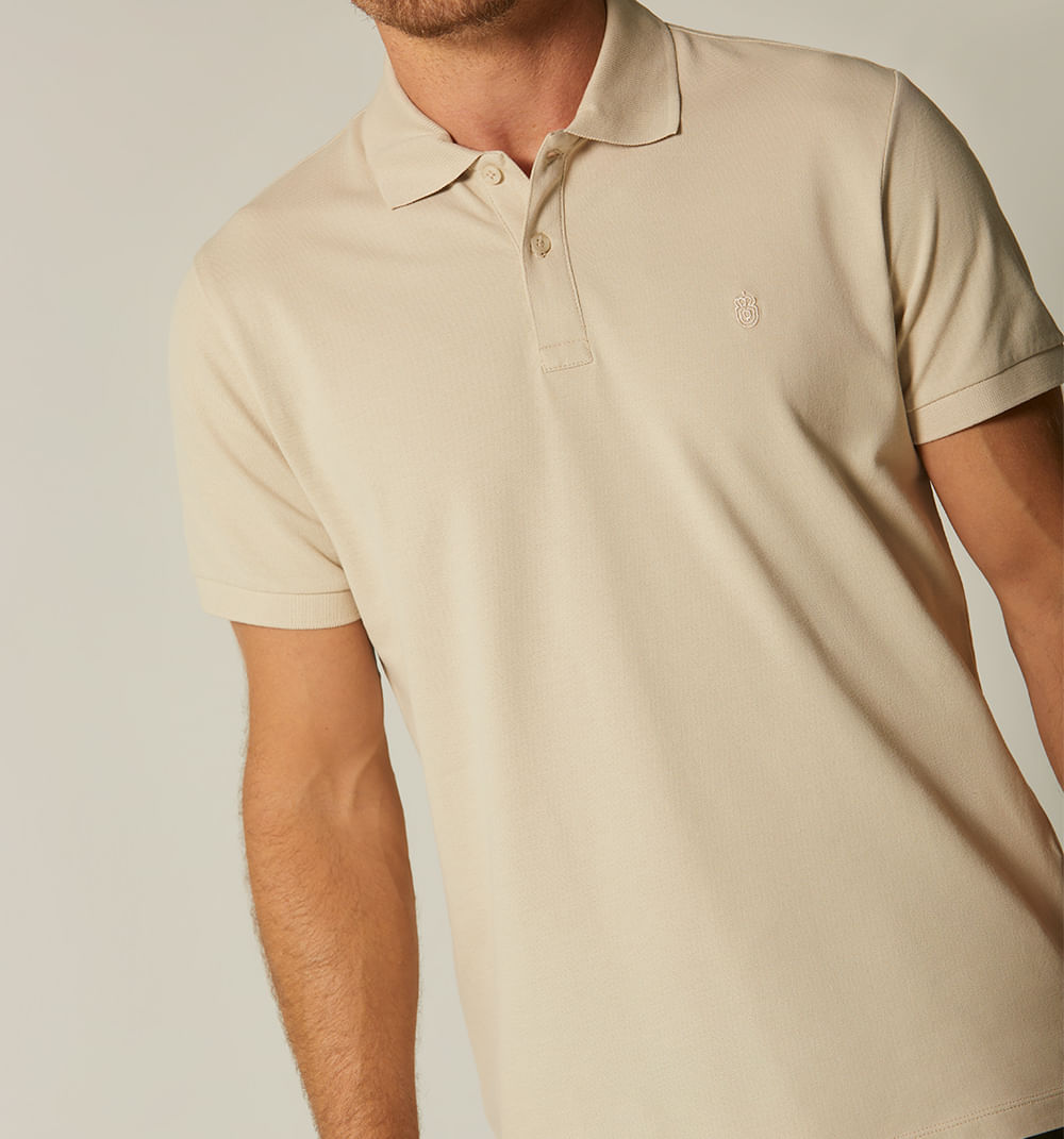 Polo básico para hombre slim fit