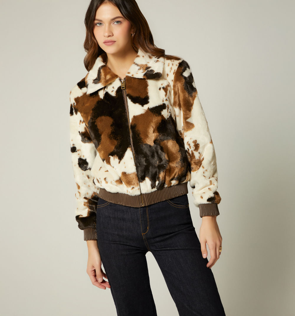 Chaqueta estampado vaca