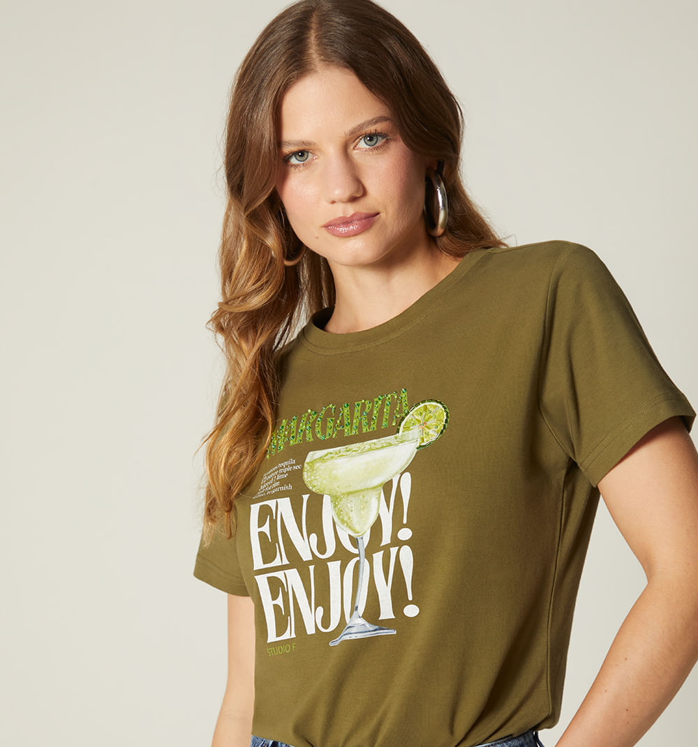 Camiseta estampada margarita