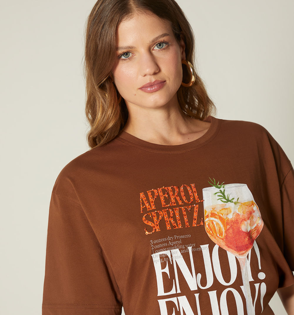 Camiseta estampada aperol