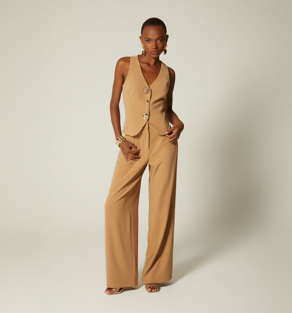 Chaleco maxy botones