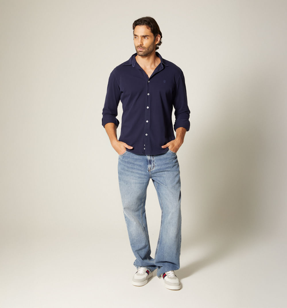 Camisa para hombre tipo piqué