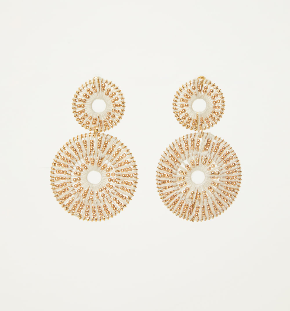 Aretes maxi con mostacillas