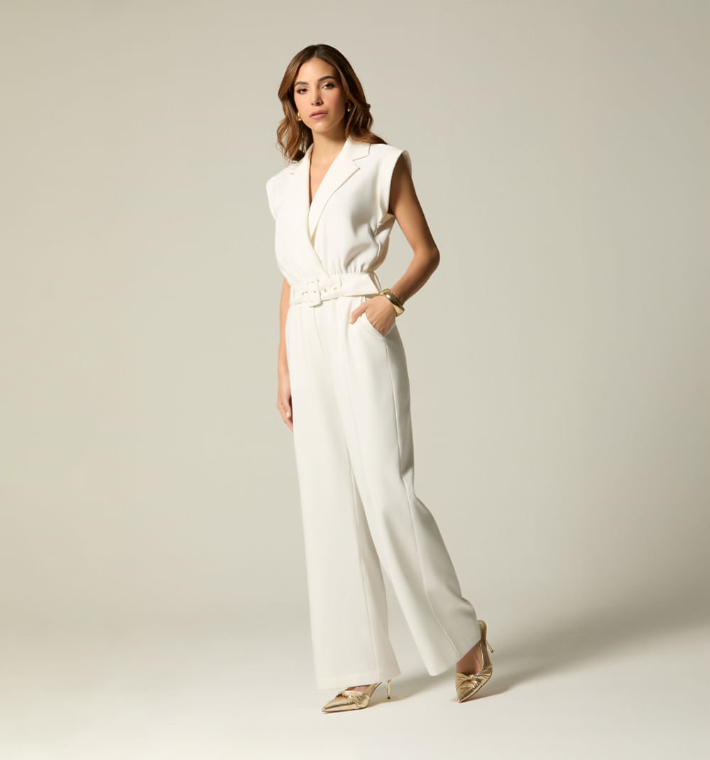 Enterizo largo palazo con solapa