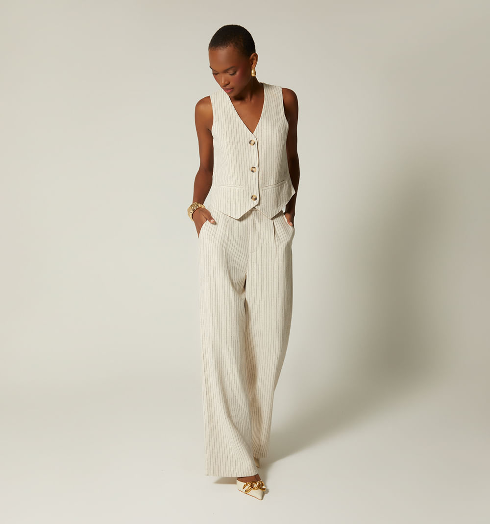 Chaleco para mujer 3 botones