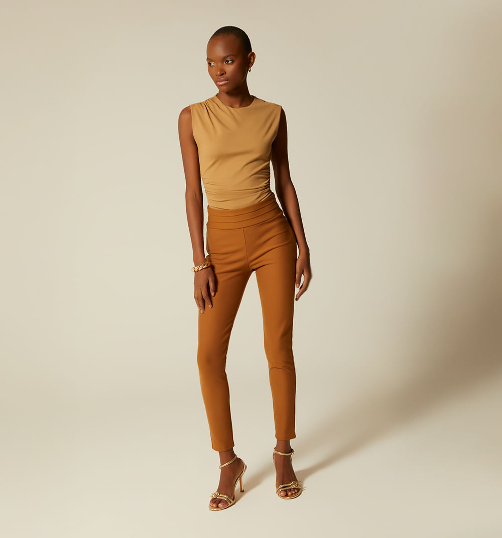 Leggins pitillo con pretina ancha