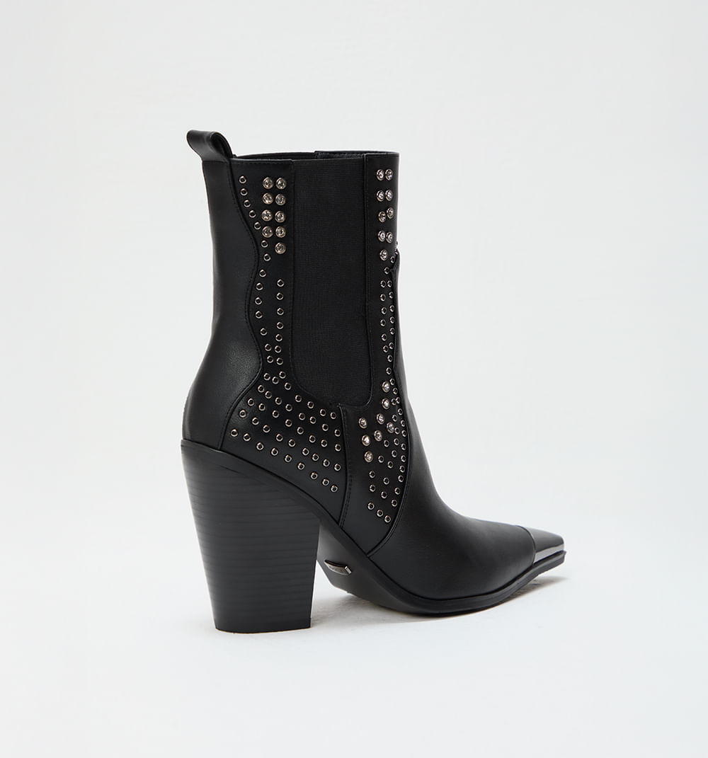 Bota caña media con punta metalica