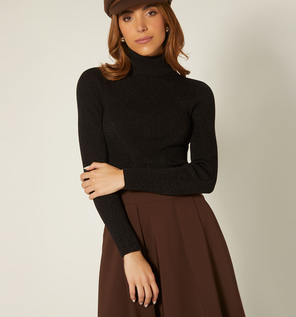 Buzo cuello tortuga manga larga