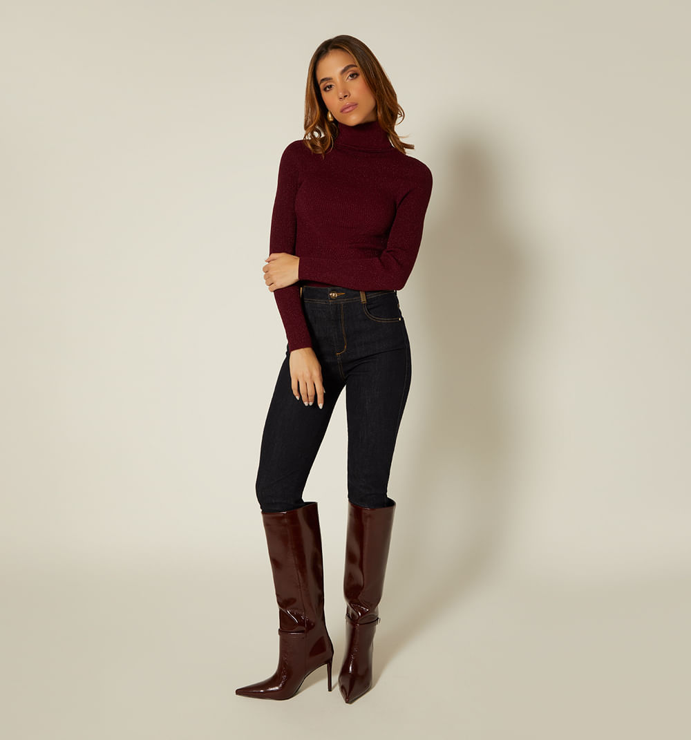 Buzo cuello tortuga manga larga