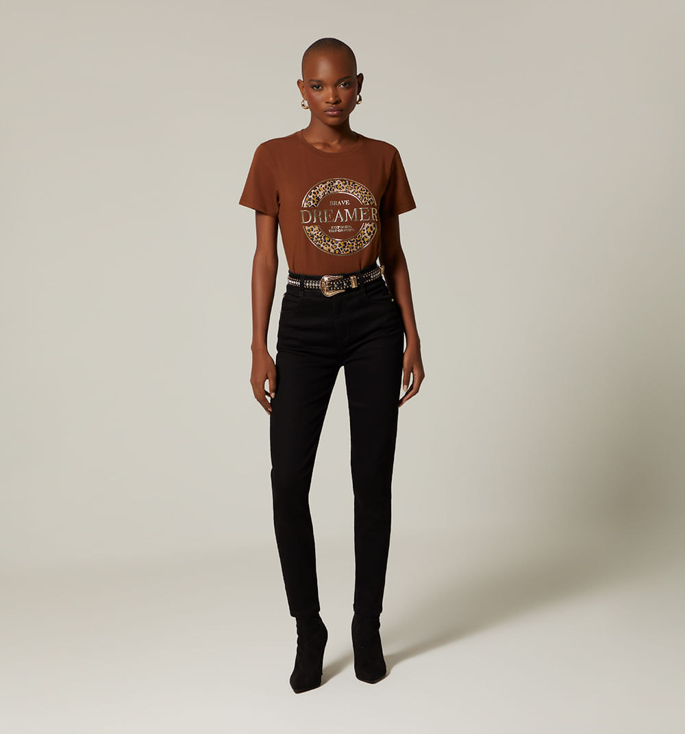 Camiseta estampado animal