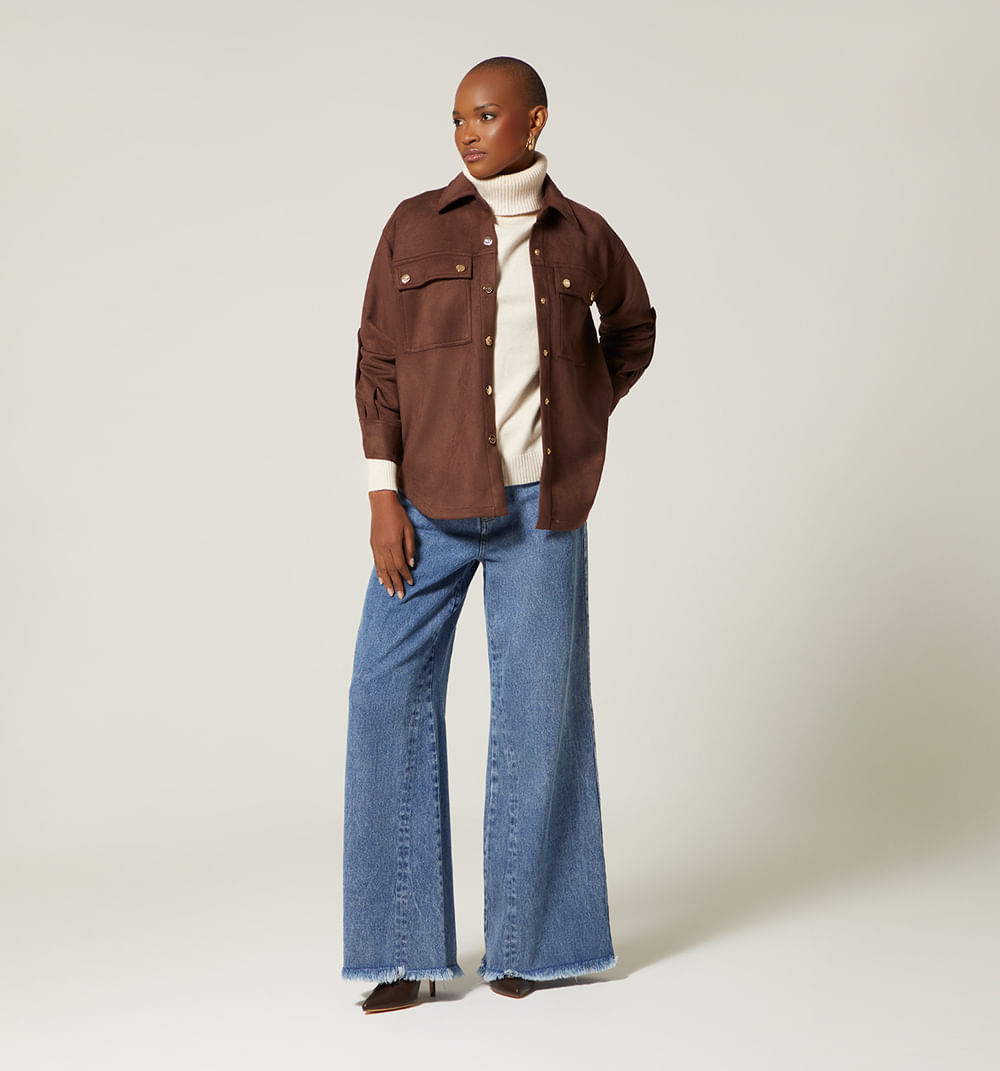 Blusa camisera manga larga