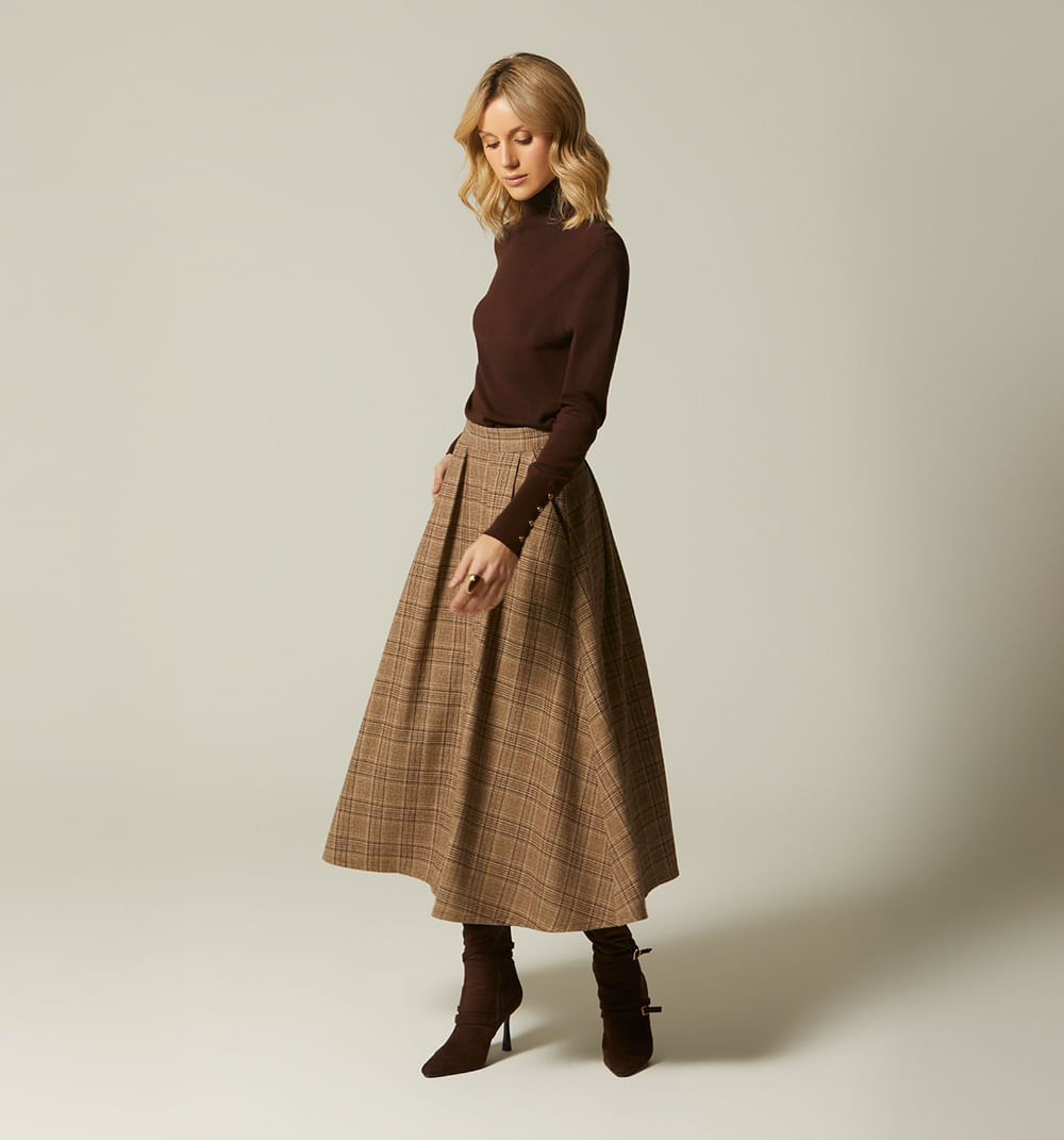 Falda mini con prenses