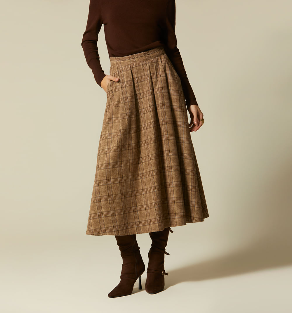 Falda mini con prenses