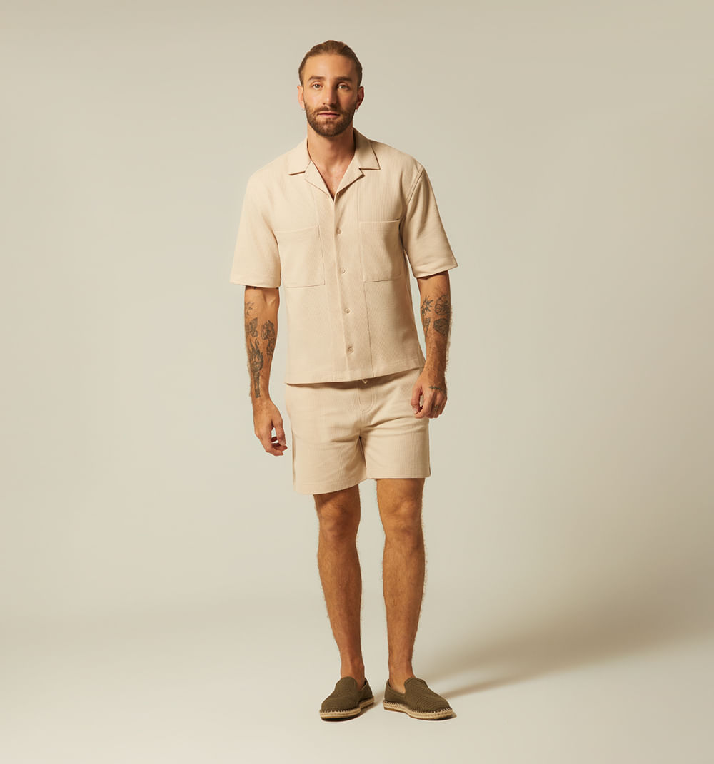 Camisa resort para hombre