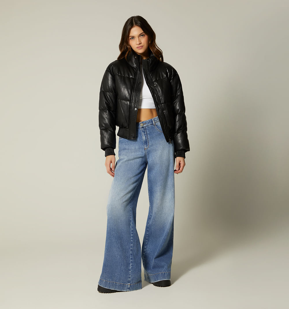 Chaqueta alcolchada manga larga