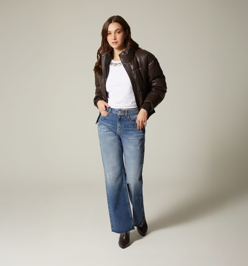 Chaqueta alcolchada manga larga