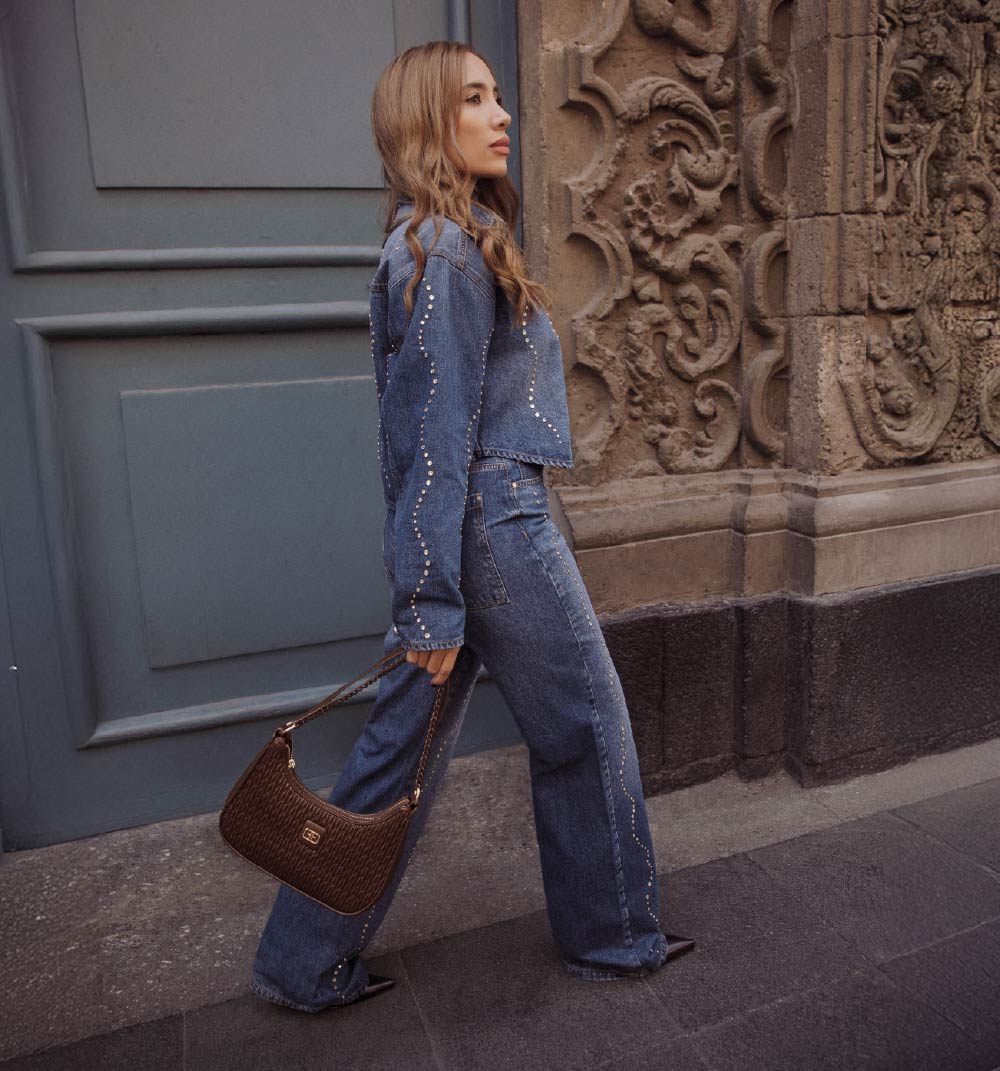 Blusa camisera manga larga cristales