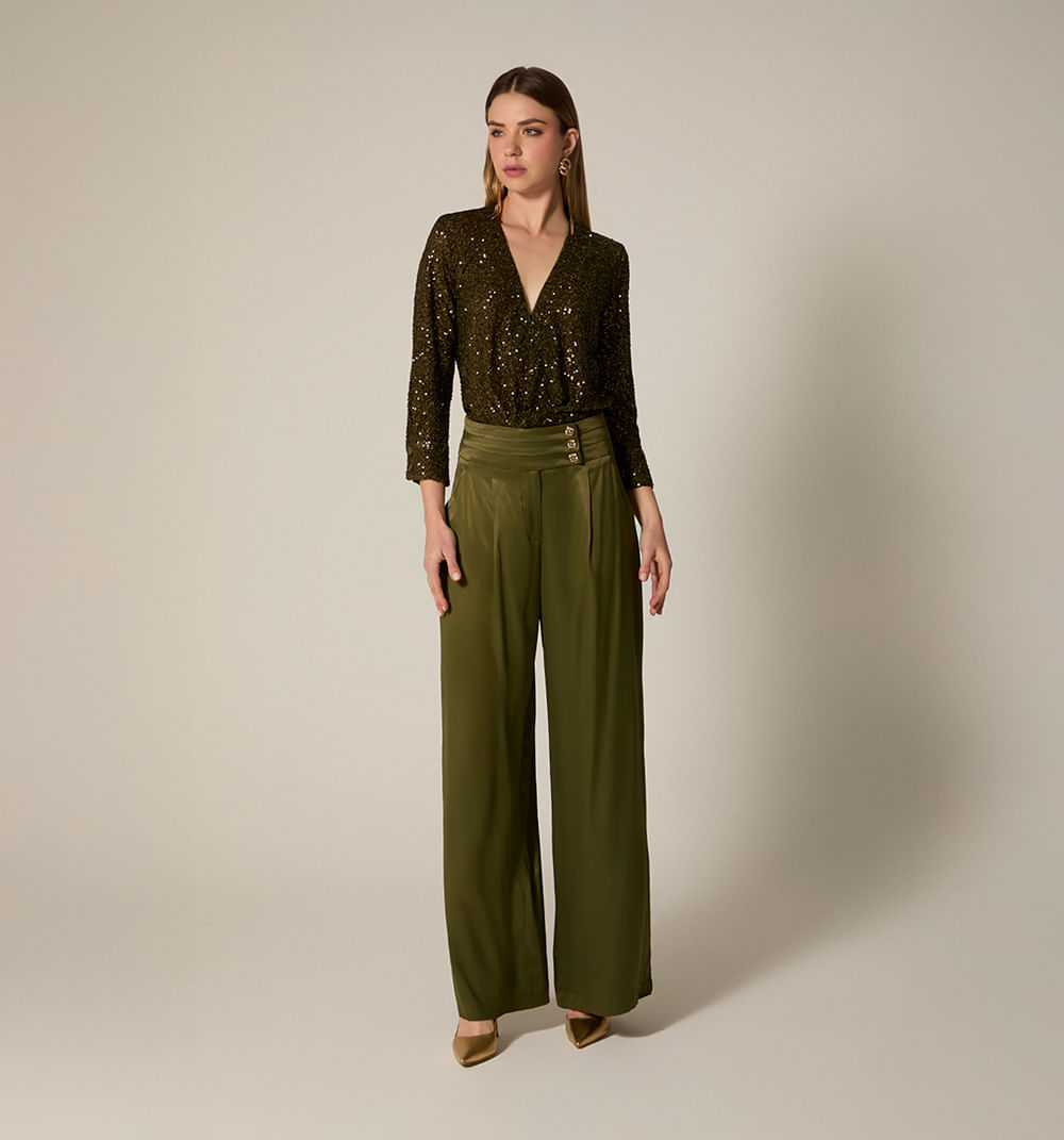 Cami body cruzado lentejuela