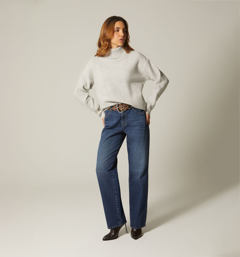 Buzo tejido cuello tortuga