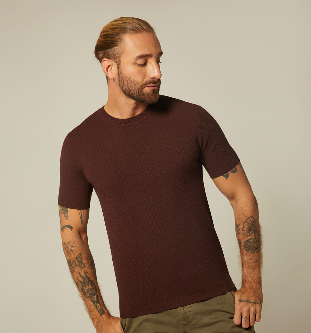 Camiseta tejida para hombre