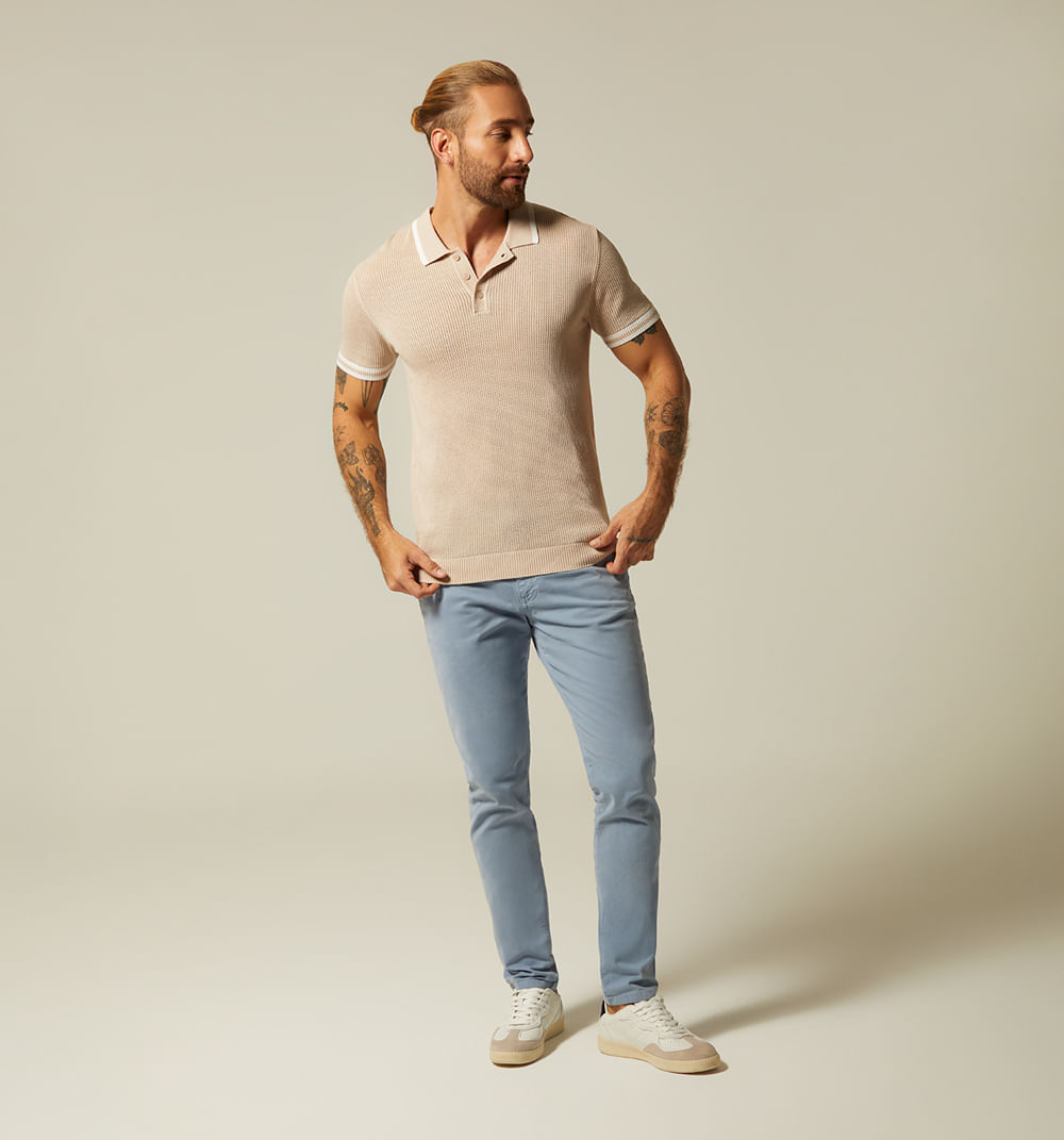Polo para hombre tejida