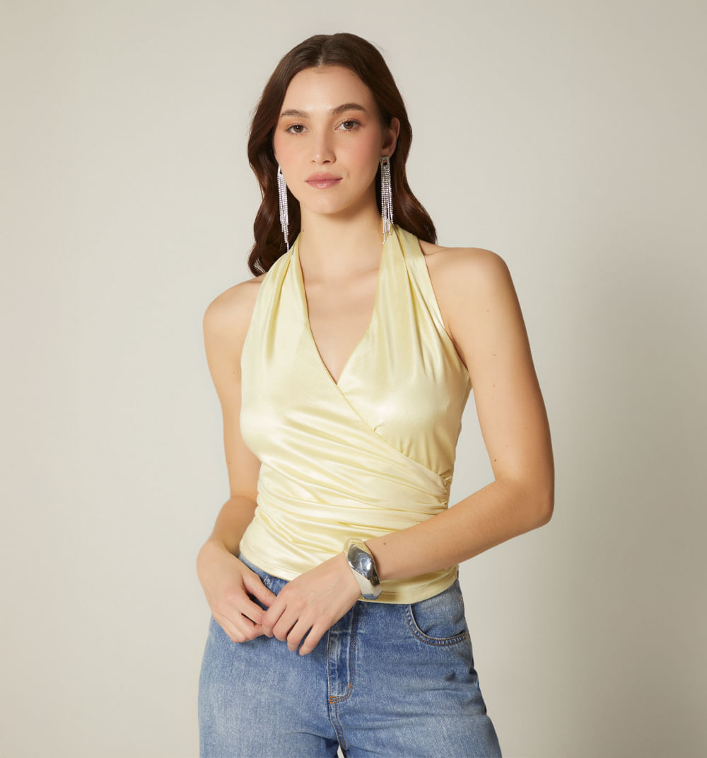 Blusa frente cruzado