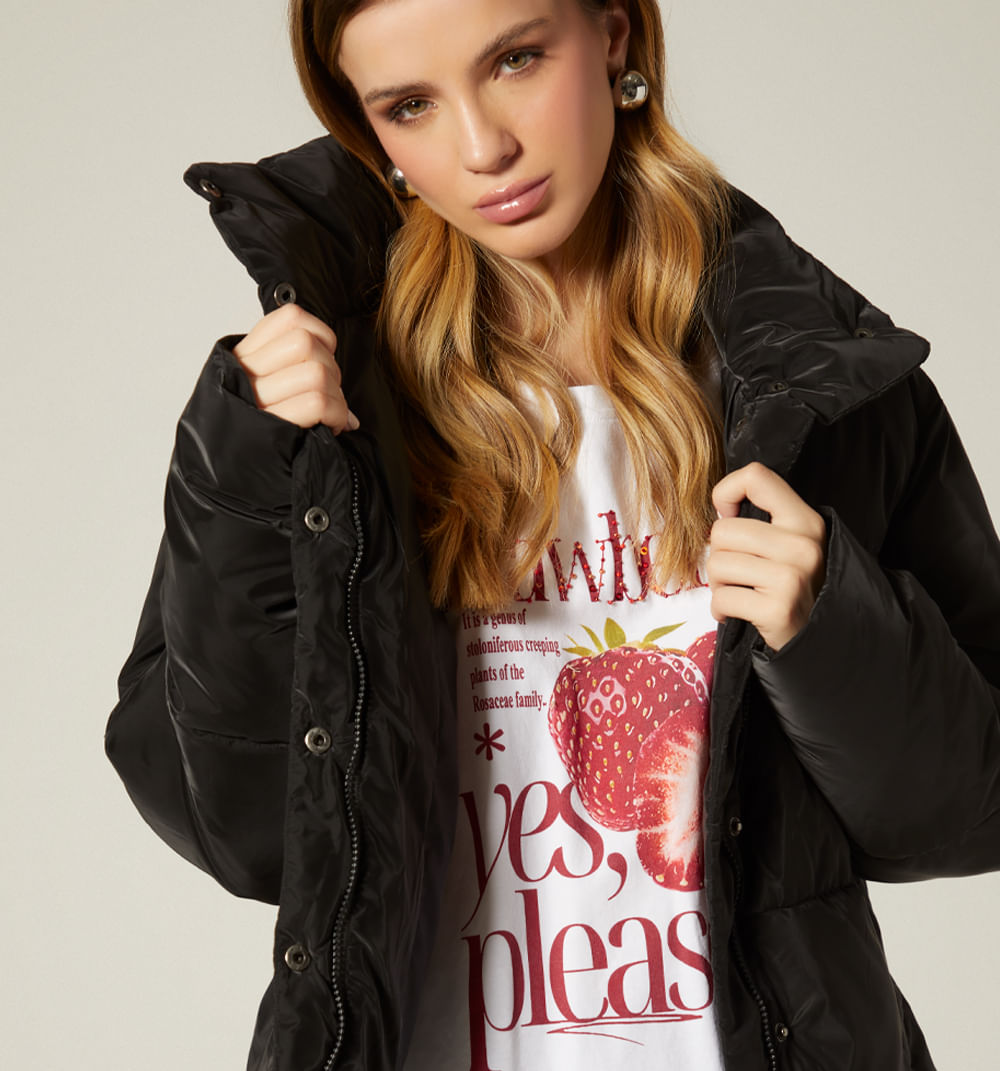 Chaqueta acolchada con capucha