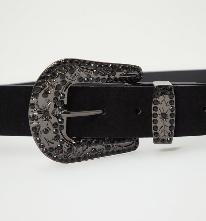 Correa suede hebilla cristales